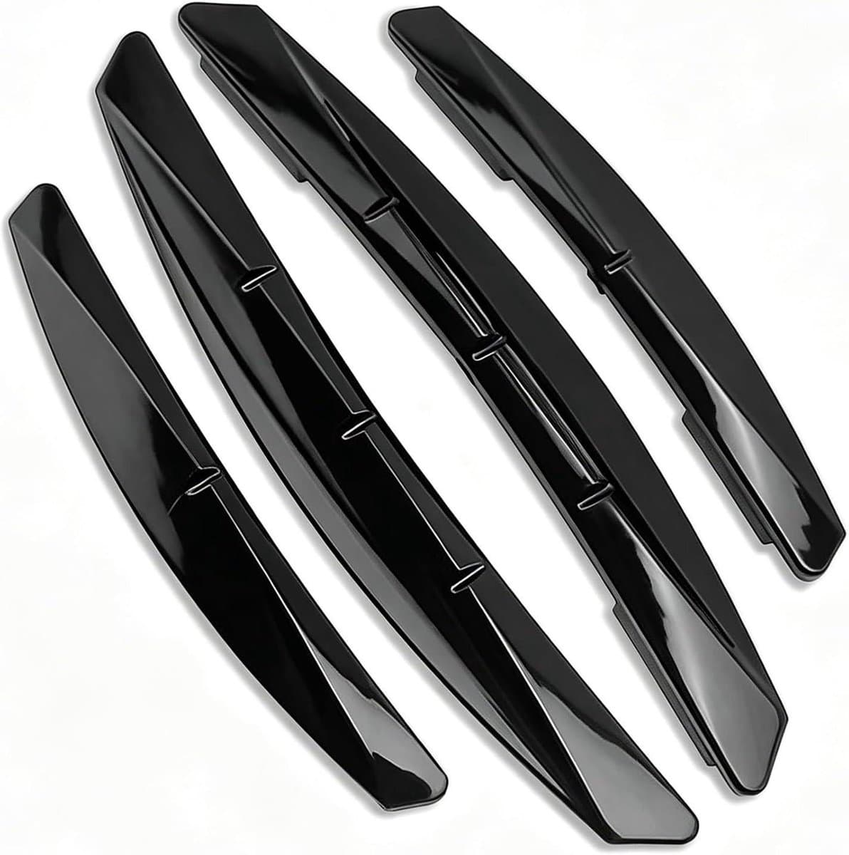 Deurbeschermers Auto - Stootstrips Deurrand - Lak Beschermen - Carbon Fiber Structuur - Set van 4 stuks - Zwart