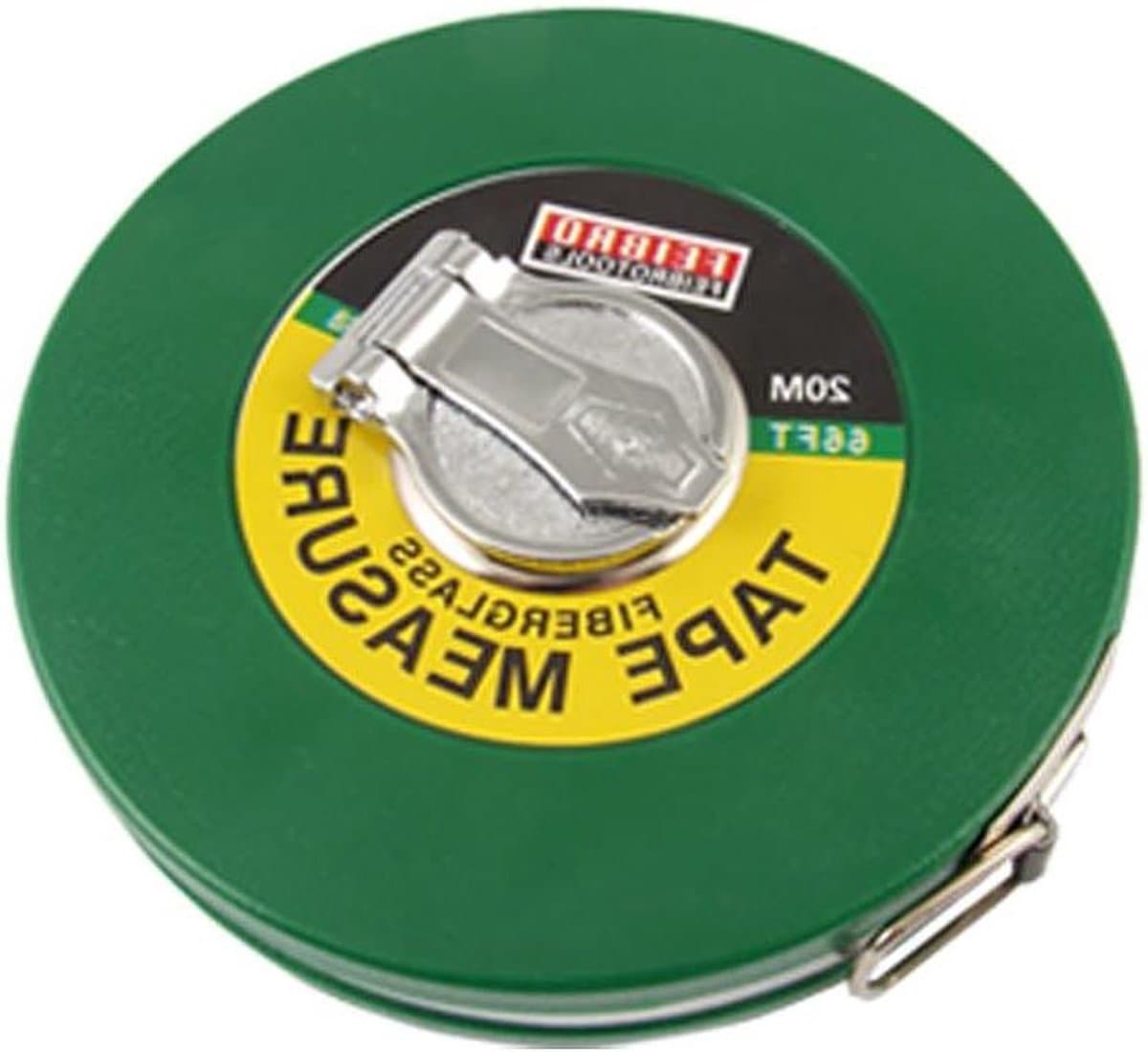 Technische Meetlint - Meetlint Rolmeter - Afmetingen Nemen - Intrekbare Tape - 20 Meter - Groen
