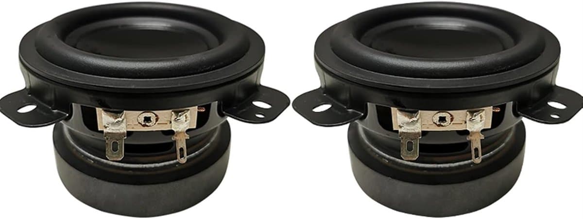 Full Range Woofers - Luidsprekers Subwoofer - Home Theater Geluid - 20W Vermogen - 3.5 Inch - Zwart