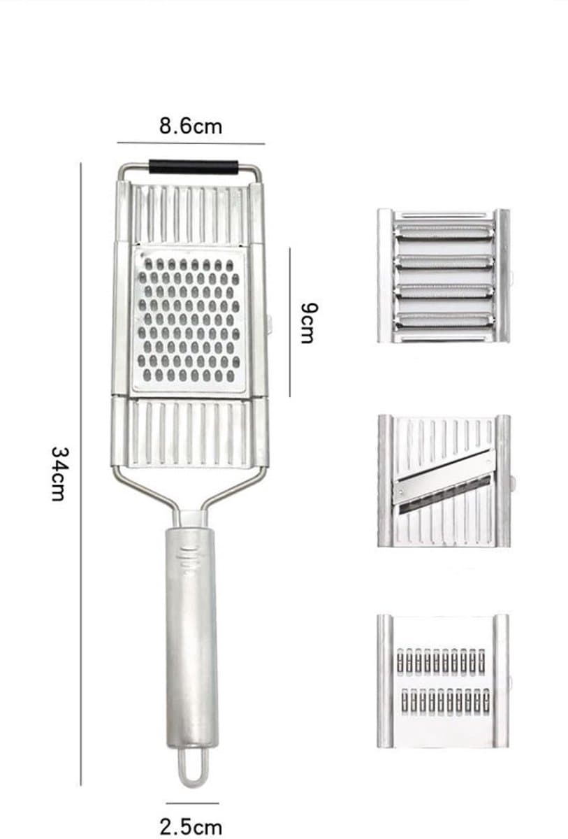Solidchoice - Dailygoody - Gemberrasp - Zester raspset - Roestvrij staal