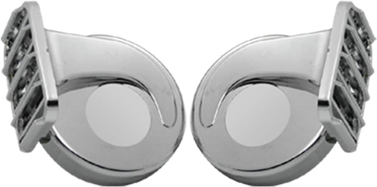 Auto Hoorn Speakers - Luidspreker Set - Verkeerssignalen - 110dB Geluidsniveau - 3.25 x 3.75 inch - Zilverkleurig