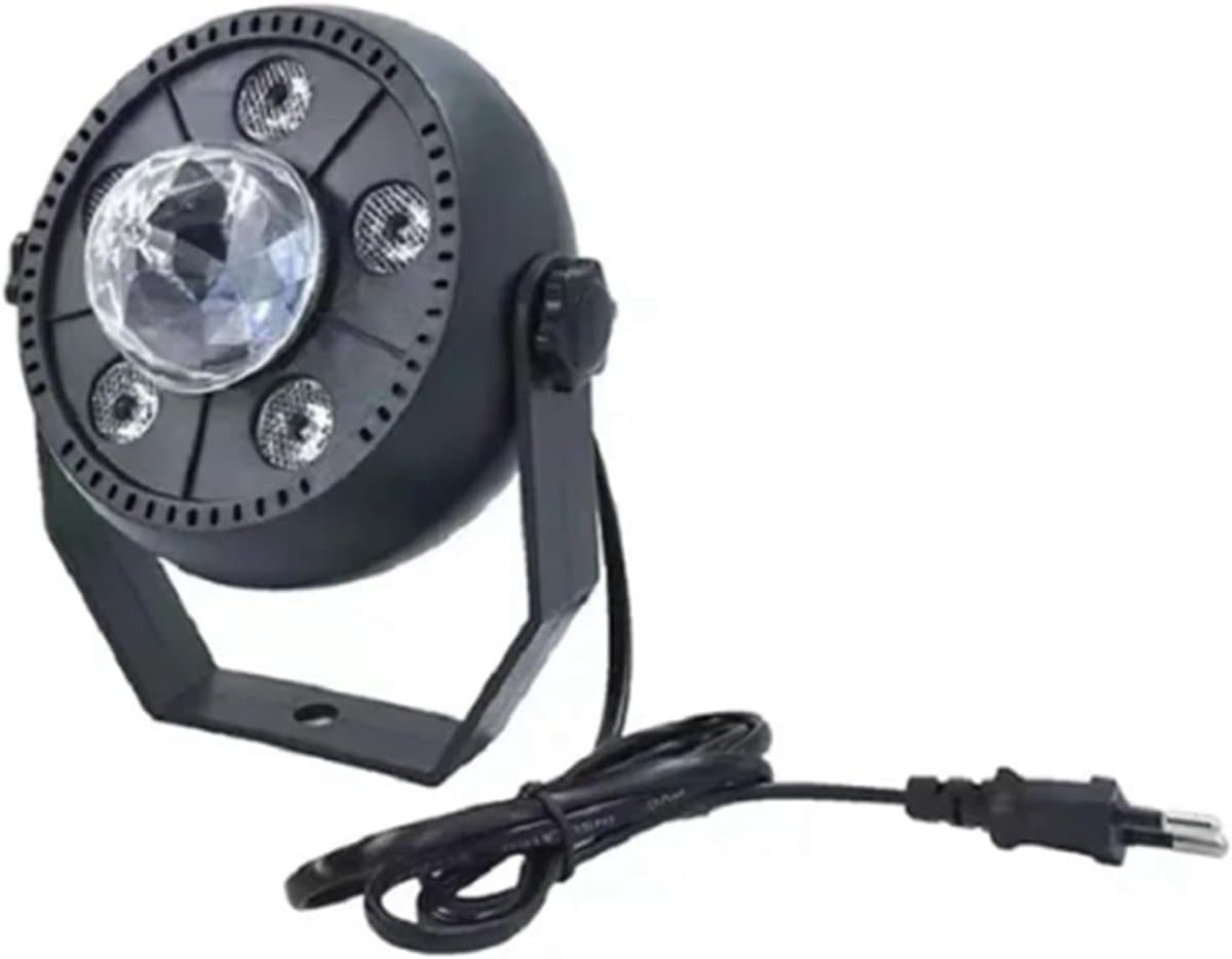 Discolamp Controller - Feestverlichting Effect - Feestelijke Sfeer Creëren - RGBW Kleuren - 6x3W - Zwart