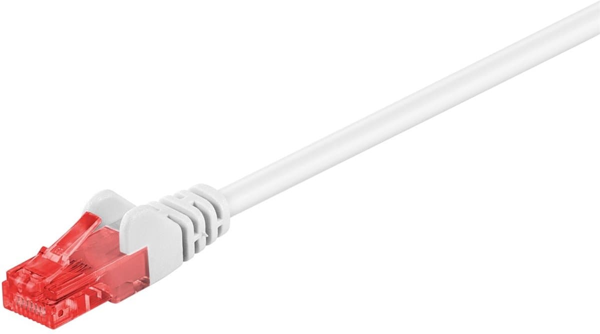 Wentronic CAT6 Netwerkkabel - RJ45 - Wit - 15 m
