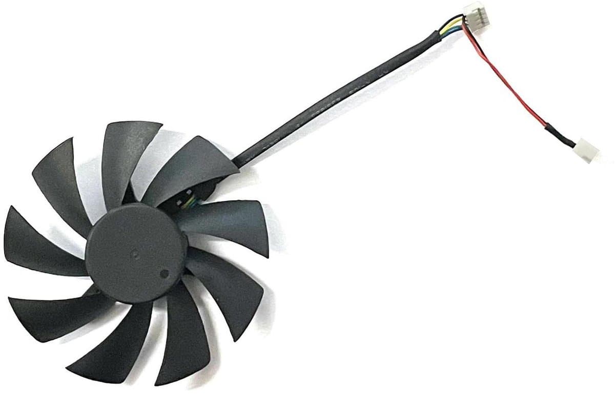 Grafische kaart ventilator - PC koeler - Hardware koelen - Efficiënte warmteafvoer - 87x87x12 mm - Zwart