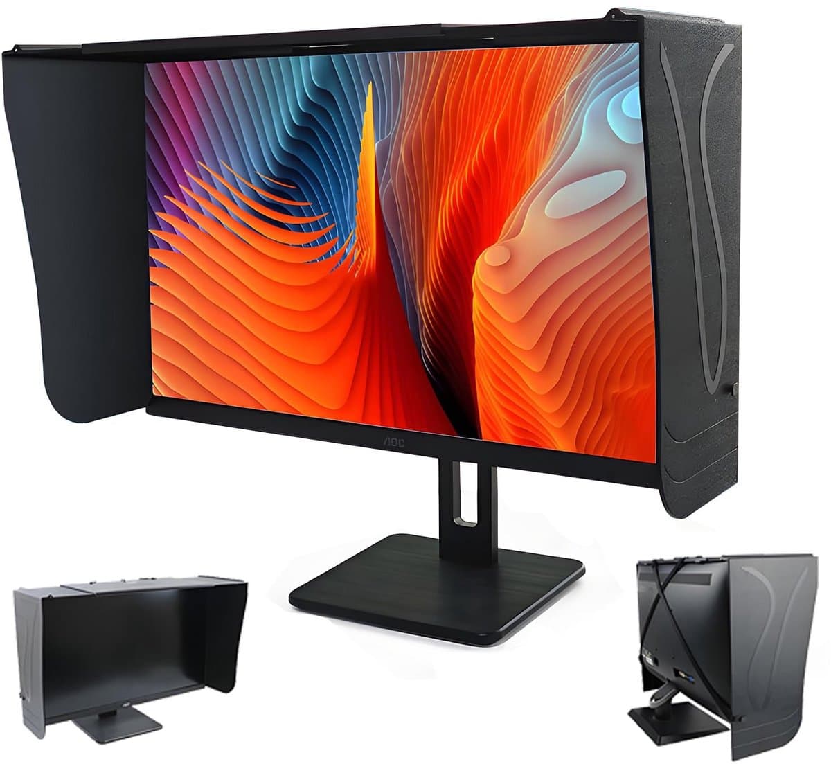 SolidKeus - Monitorzonneklep voor 17-27 Inch Monitoren
