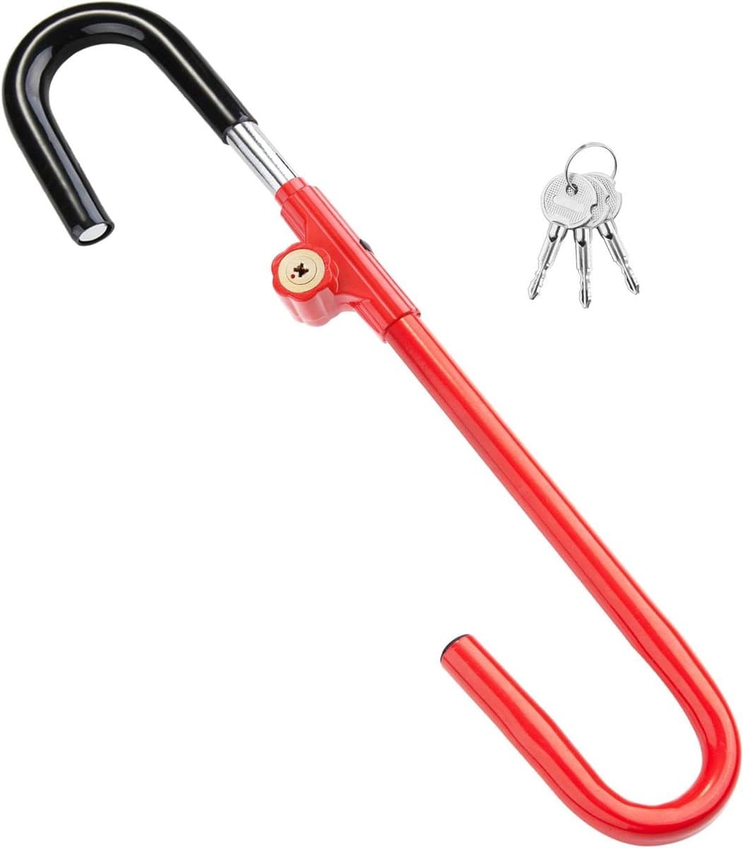 Voertuig Beveiliging - Anti Diefstal - Auto Beschermen - Verstelbare Lengte - 21-30 Inch - Rood