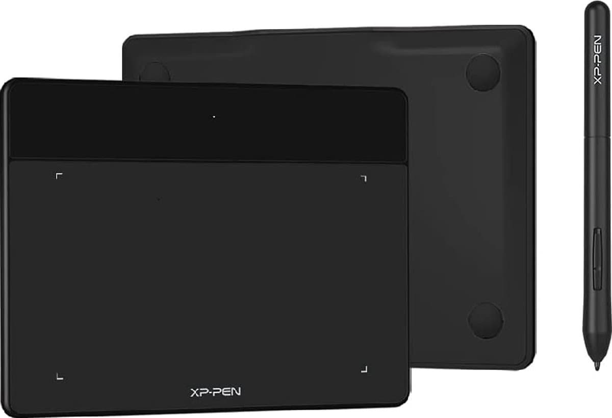 XPPen Deco Fun XS - Tekentablet - 4x3 inch - Stylus 8192 Niveaus - Zwart