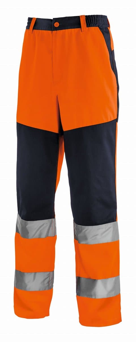 teXXor Warnschutz-Bundhose Rochester Leuchtorange/Navy-56