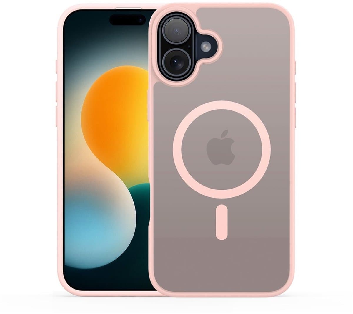 Dux Ducis Hoesje - Geschikt voor iPhone 17 Hoesje - Dux Ducis Yind Series - Back Cover Mat Transparant - MagSafe Compatible - Roze
