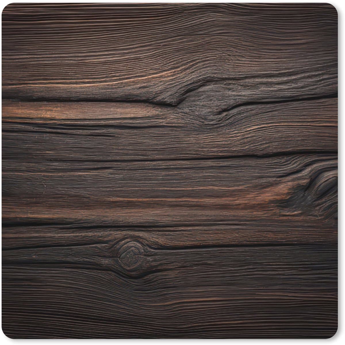 Muismat XXL 80x80 cm - Bureau onderlegger - Bureau mat Hout - Grillige nerven - Bureaumat - Gaming mousepad xl - Bureaulegger groot - Computer deskmat