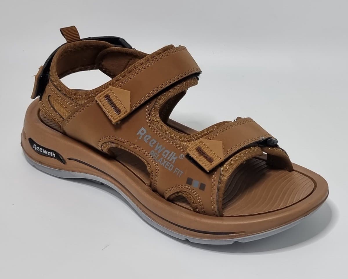 Reewalk® - Sandalen Heren – Mannen Sandalen – Licht Gewicht - Memory Foam Voetbed – Mustard – Maat 40