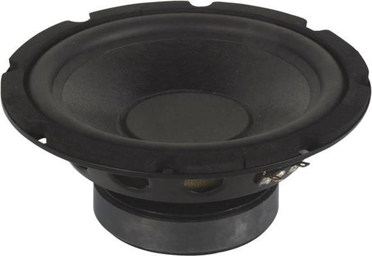 HQ-Power Luidspreker, subwoofer, 10", vermogen 350 W/175 W RMS, impedantie 8 Ω, zwart