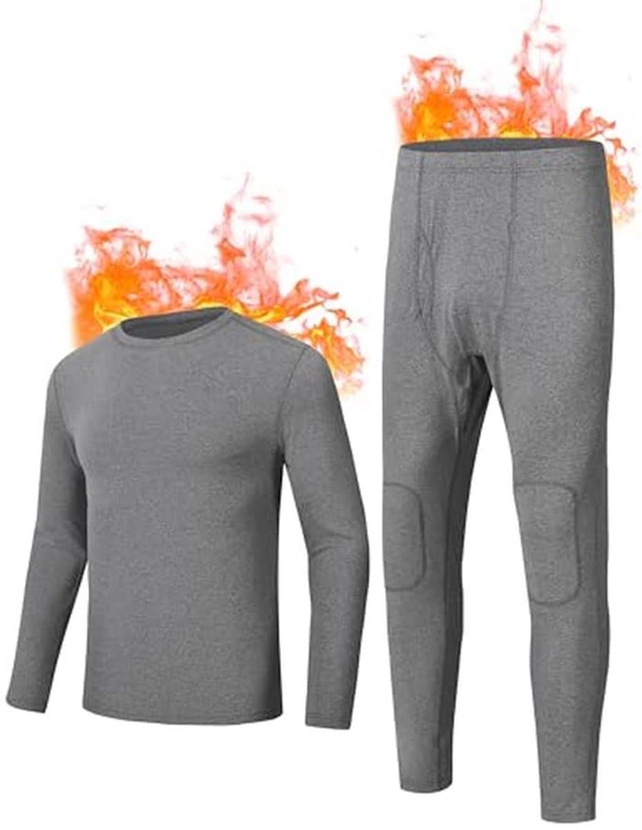 Heren Thermisch Ondergoed Set, Lang, Winter, Warm, Zacht, Functioneel