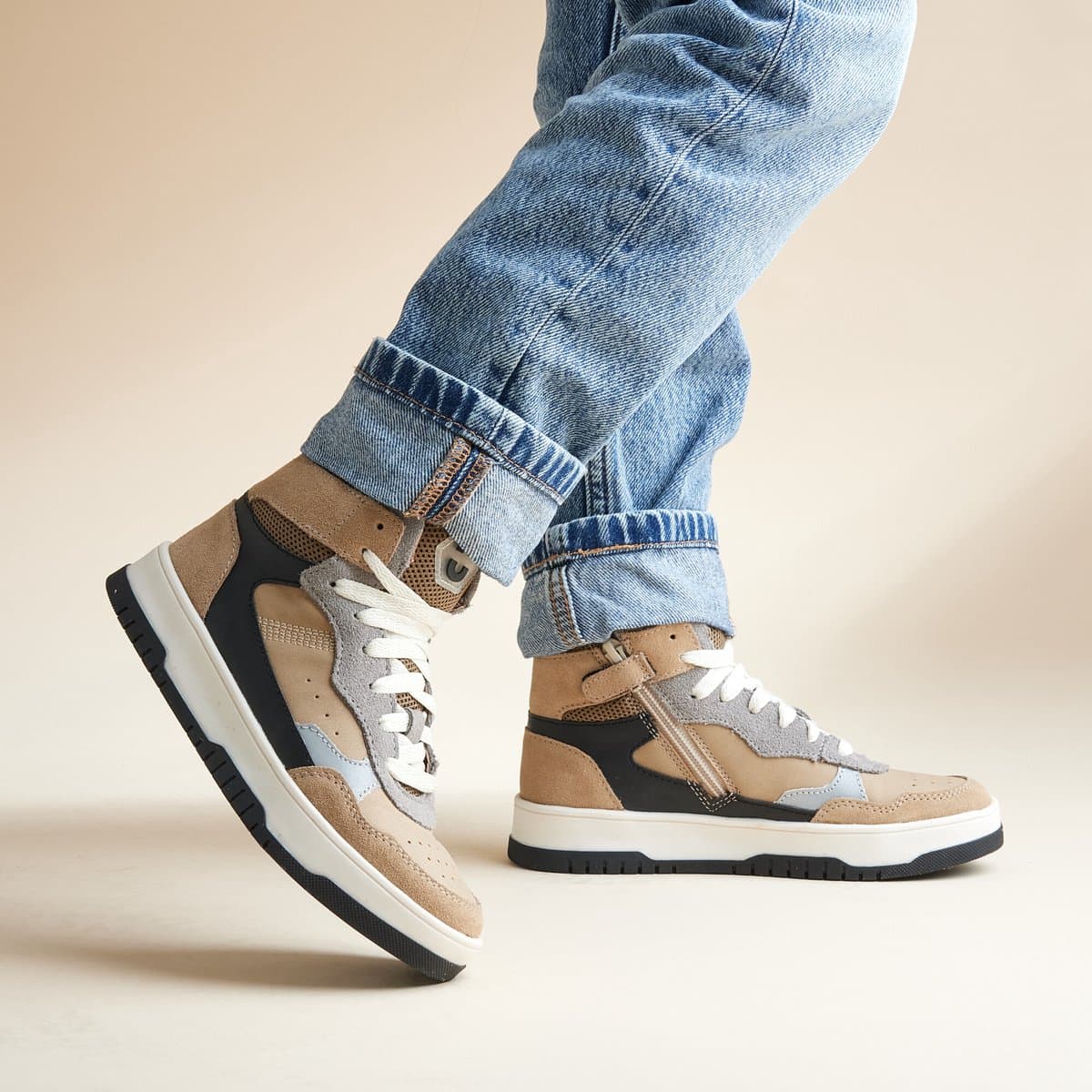 Muyters Sneakers beige Leer - Maat 31 - Kinderschoenen