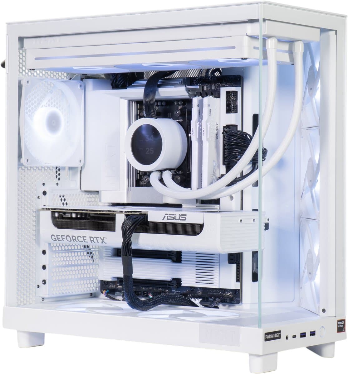 Arctic Surge - AMD® Ryzen R7 9700X (Ryzen 9000 series) - 32GB DDR5 RAM - 2TB M.2 SSD - RTX 5070 12GB - Windows 11 Home