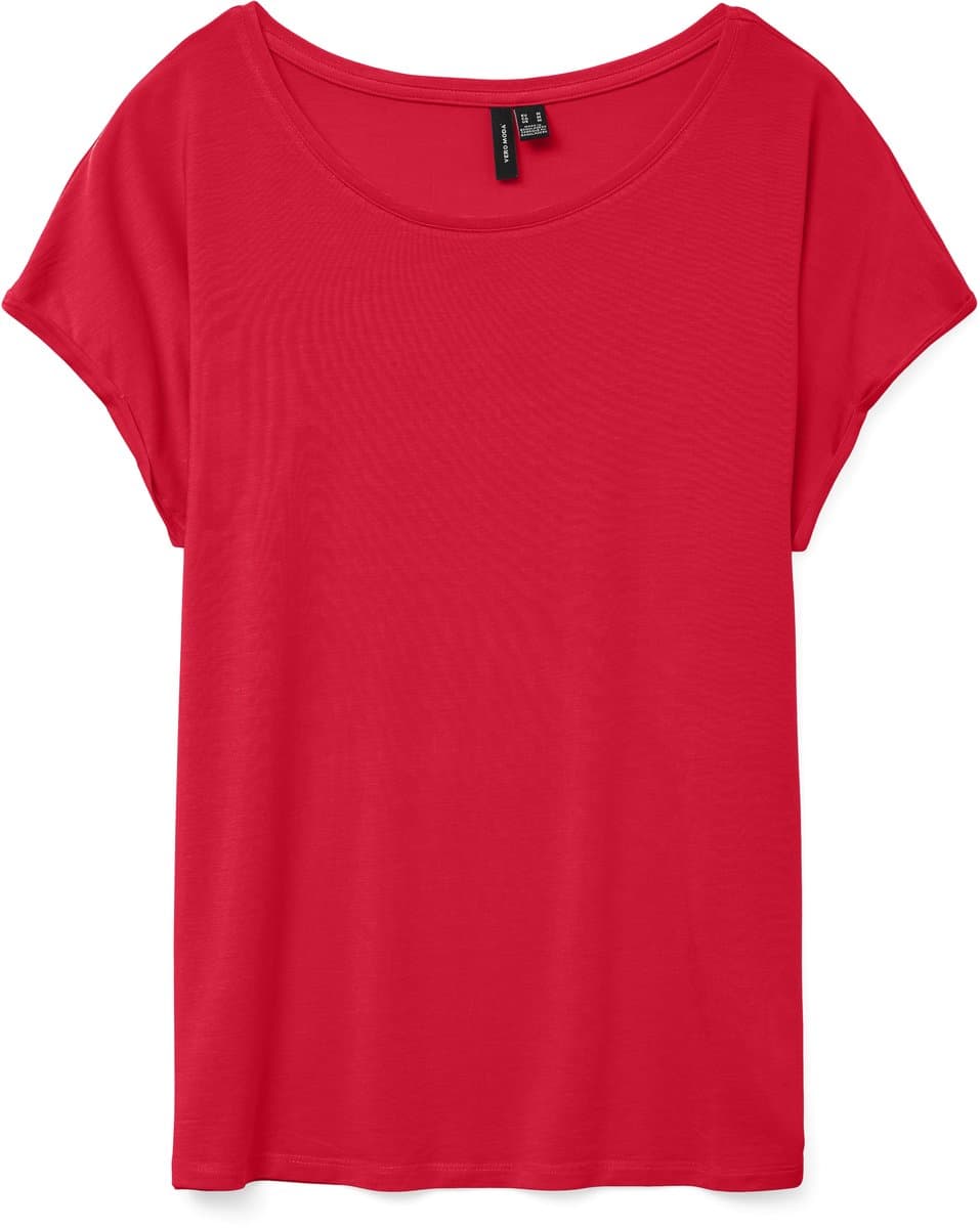 Vero Moda T-shirt Vmava Plain Ss Top Jrs Noos 10284468 Lollipop Dames Maat - S