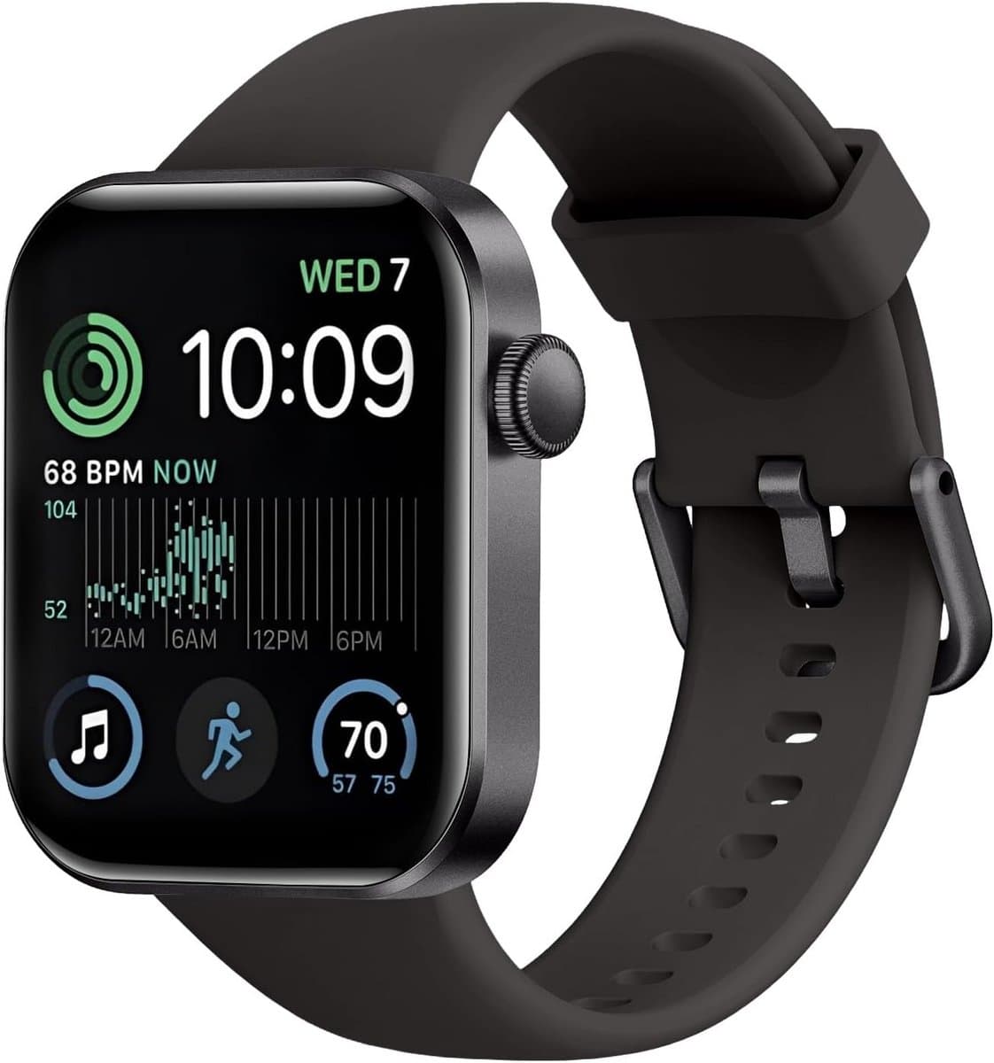 Smartwatch Met Bellen en Oproepen, 1,85" HD Aanraakscherm, 24/7 Hartslag- en Bloeddrukmonitor, IP68 Waterdicht, Fitness Tracker voor Android en iOS