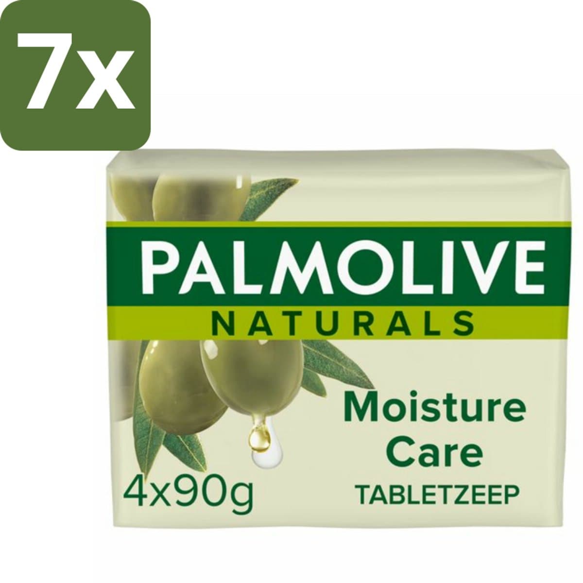 Palmolive Tabletzeep Naturals Olijf Melk 4x 90 gr - Bulkverpakking - 7 stuks