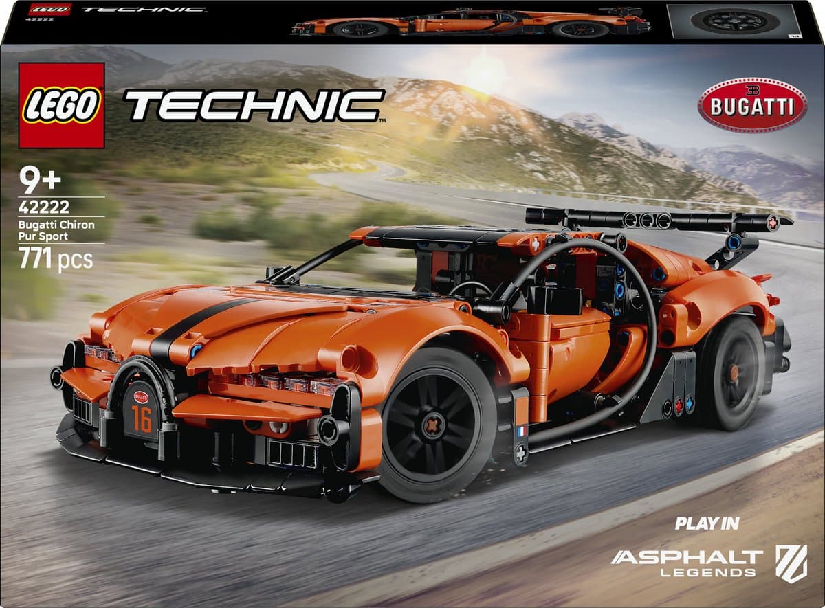 LEGO Technic 42222 Bugatti Chiron Pur Sport hypercar