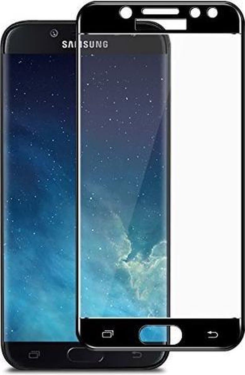 2x Glasplaatje - Geschikt voor: Samsung Galaxy J5 (2016) Screenprotector Glazen Gehard Full Cover Volledig Beeld Tempered Glass