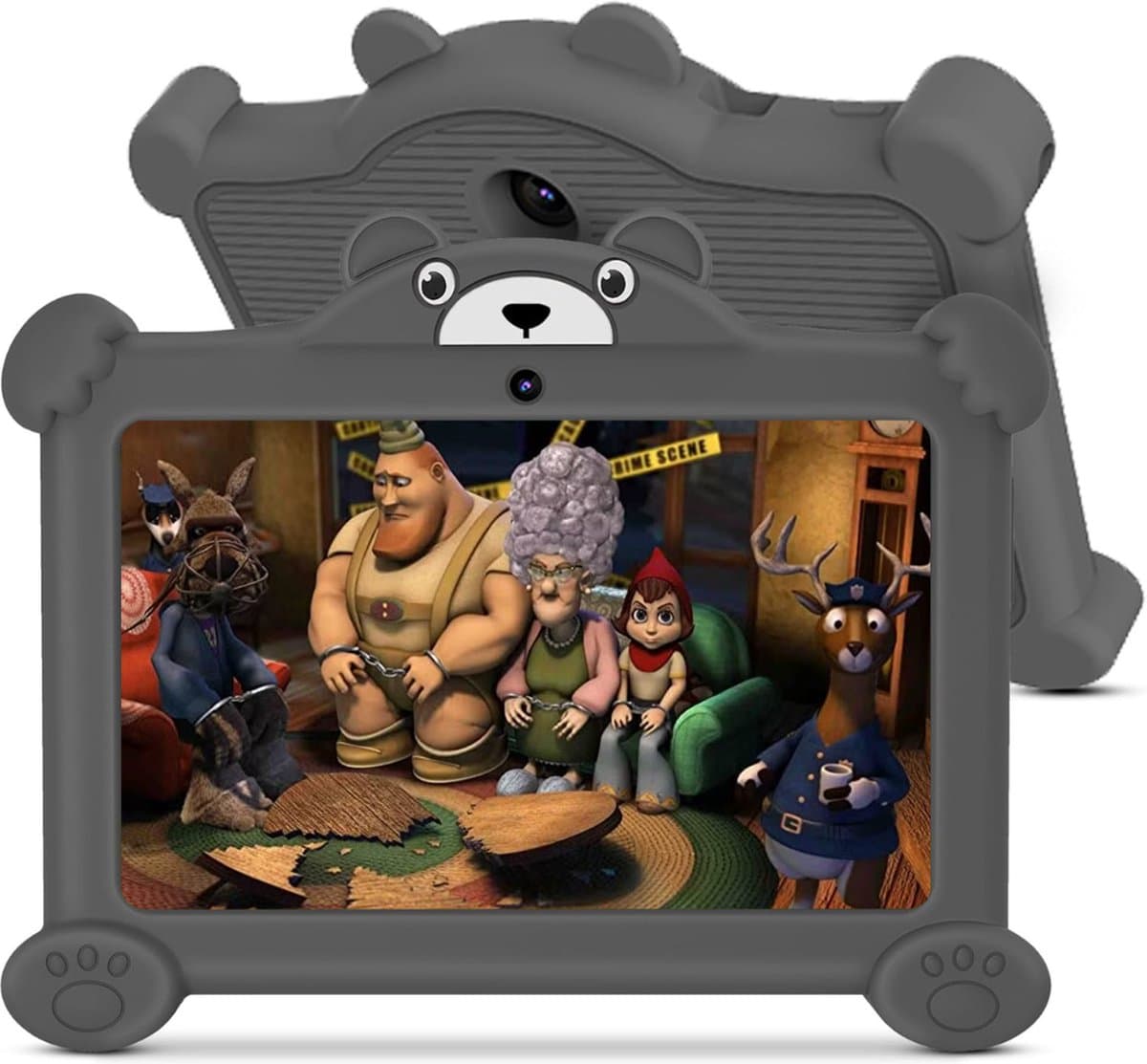 DailySupplies® Kindertablet Vanaf 3 Jaar - Tablet Kinderen - Kinderspeelgoed - Grijs
