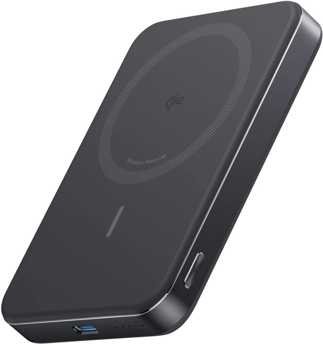 Anker MagGo Slim Draadloze Powerbank met MagSafe en Qi2 10.000 mAh met Snelladen Zwart