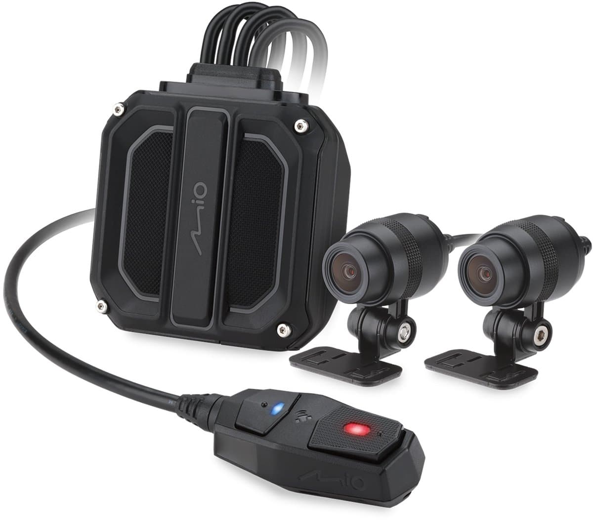 Mio MiVue M820WD Full-HD Dual dashcam voor Motor - Wi-Fi - GPS - Flitspalen - smart parkeermodus