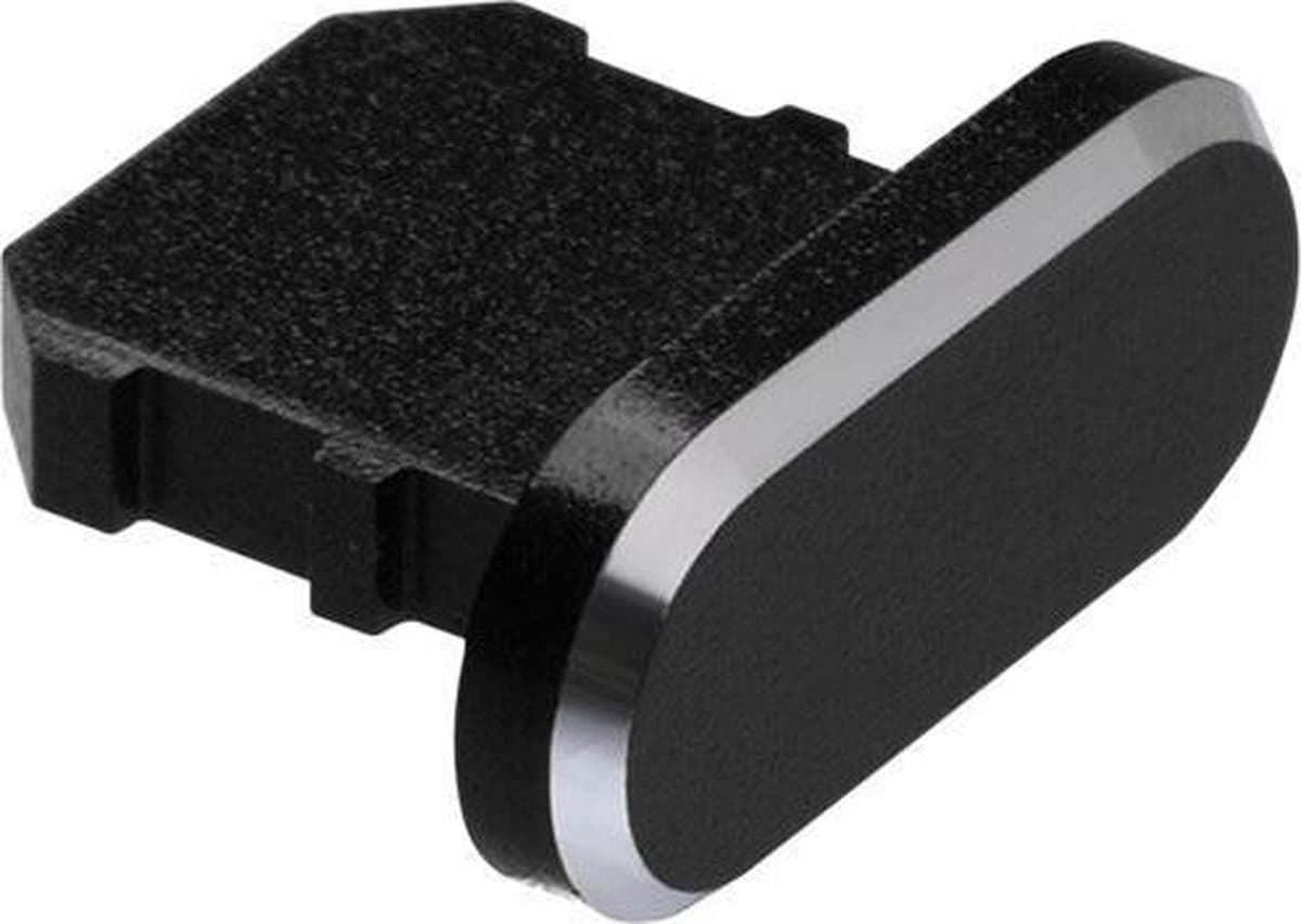New Age Devi - Anti Stof Plug - Stofkapje geschikt voor Iphone 13, 11, X, 7, 6 (6 Kleuren: Zwart, Roze, Goud, Zilver, Grijs, Blauw) - Universeel