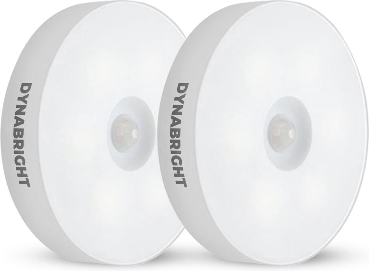 DynaBright Draadloze Ledlamp - 2 Stuks - Magnetisch - Bewegingssensor - Oplaadbaar - Kastverlichting – Wandlamp - keukenverlichting