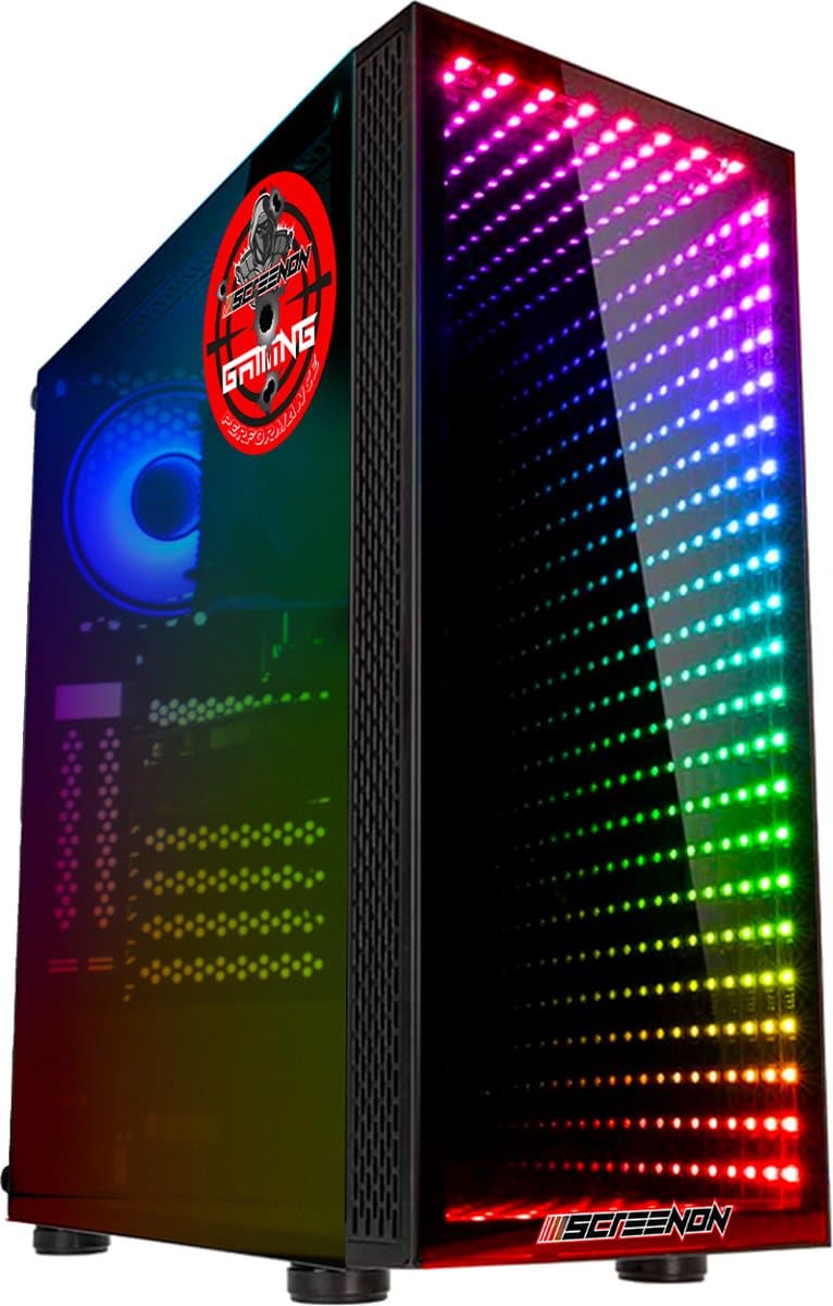 ScreenON - Steel - Ryzen 5 - 240GB M.2 SSD + 1TB HDD - RTX 3050 - GamePC.V31232