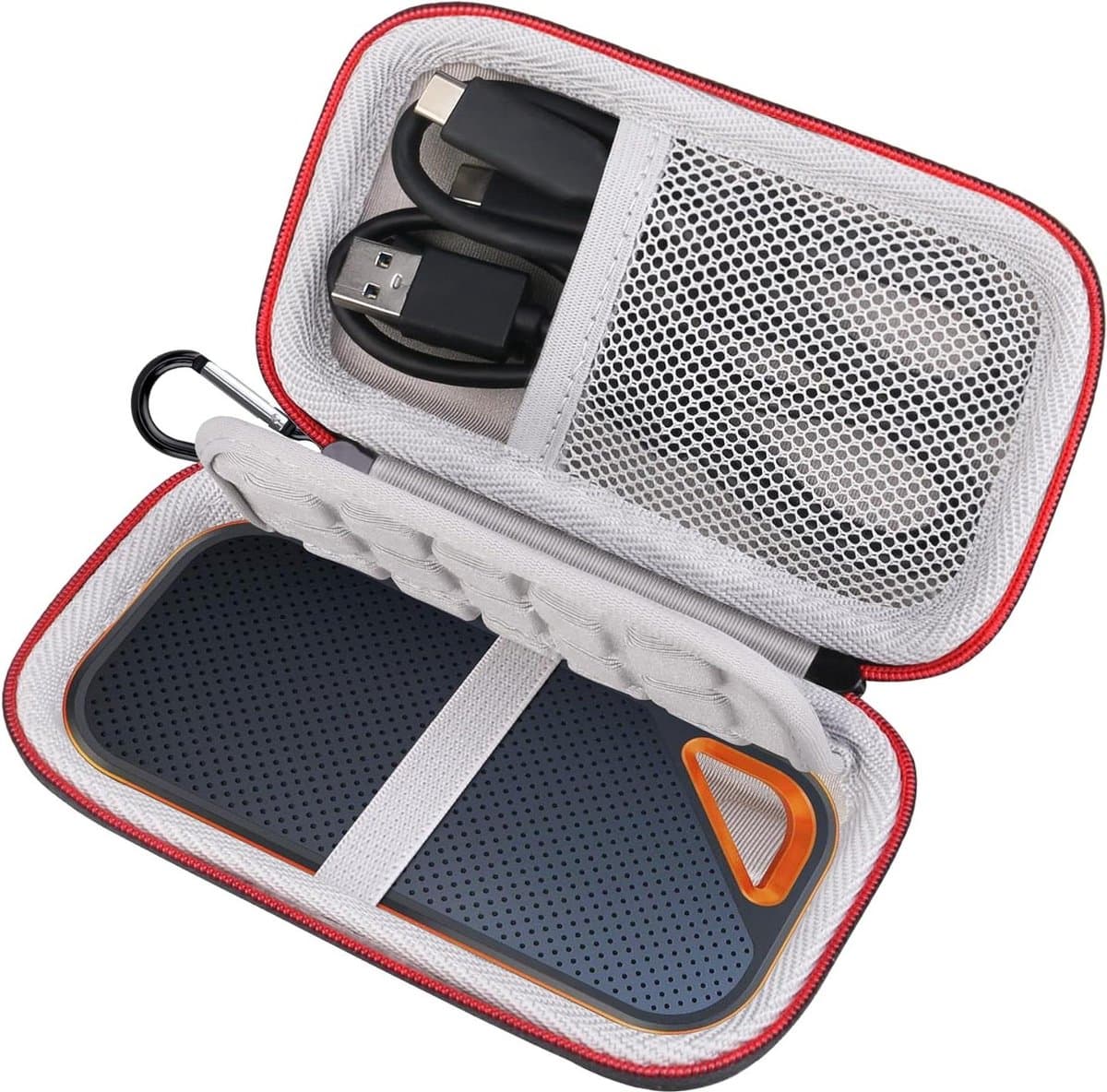 Beschermhoes Harde Schijf Tas - SanDisk Extreme Pro/SanDisk Extreme Portable External SSD - EVA Schokbestendig - Waterdicht - Zwart
