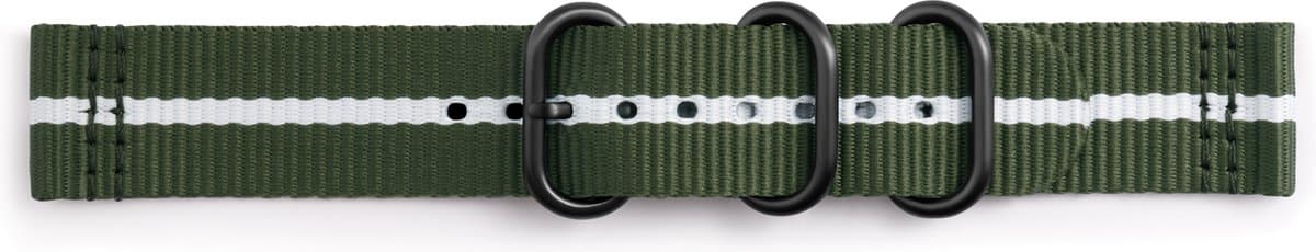 Samsung Nylon bandje - Samsung Gear Sport - groen/wit