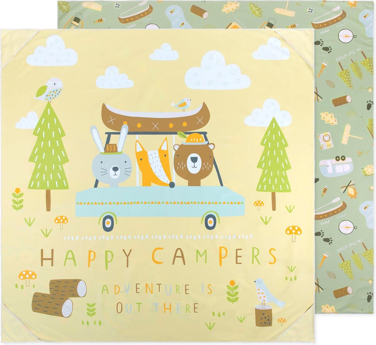 Bumkins - Roll & Go Blanket - Happy Campers