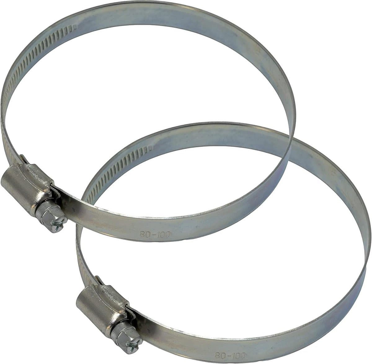 Slangklemmen Set - Pliers Schroef - Slangen Bevestigen - Verstelbaar - 80-100 mm - Zilver