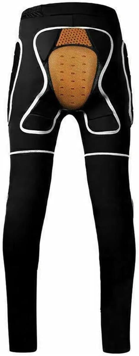 Gewatteerde Beschermbroek - Ski Ondergoed Shorts - Wintersport Bescherming - Slagvaste EVA Vulling - Uniseks Volwassene - Zwart