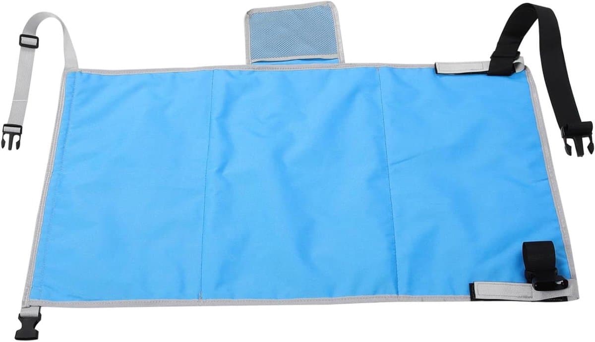 Voetensteun Vliegtuig - Kinder Hangmat - Comfortabel Reizen - Lichtgewicht Draagbaar - 77 x 44 cm - Blauw