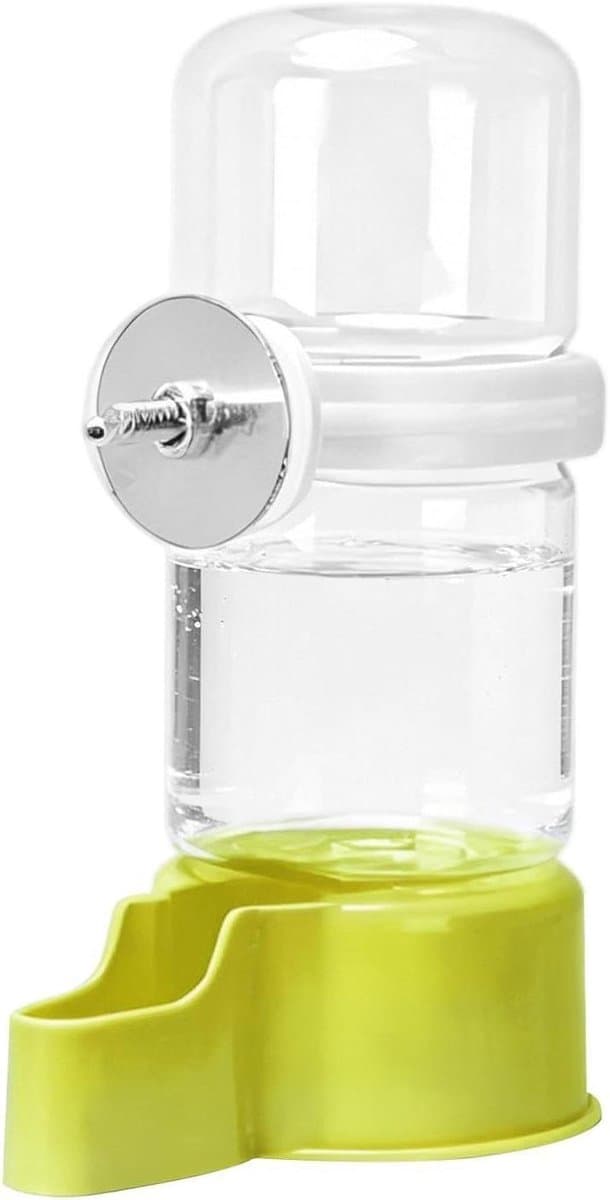 Waterdispenser Vogelkooi - Drinkbak Parkiet - Vogels Hydrateren - Automatische Watervoorziening - 14.4 cm Hoog - Groen