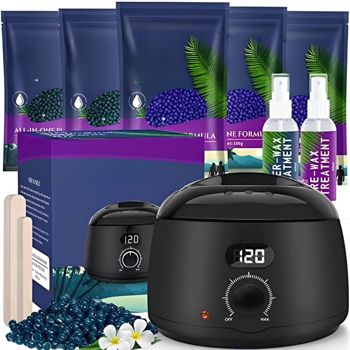 AHD® Wax Apparaat - Wax Set - Wax Kit - Veelkleurig - 21cm x 21cm x 17cm