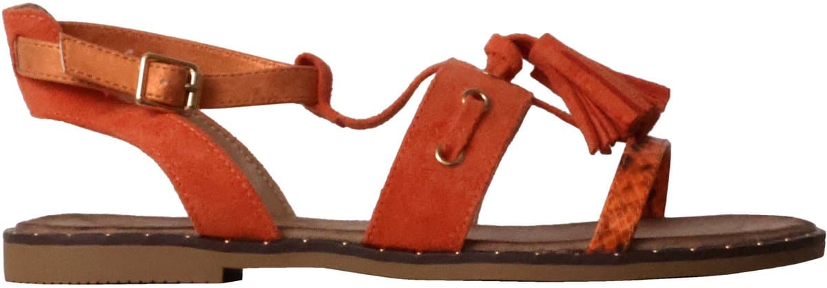 Platte sandalen met bandjes