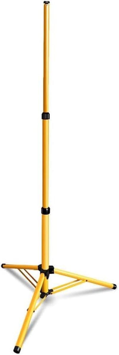 Telescopisch Statief - Bouwlamp Statief Schijnwerper - Werkplek Verlichten - Inklapbaar en Stabiel - 60-160 cm - Zwart