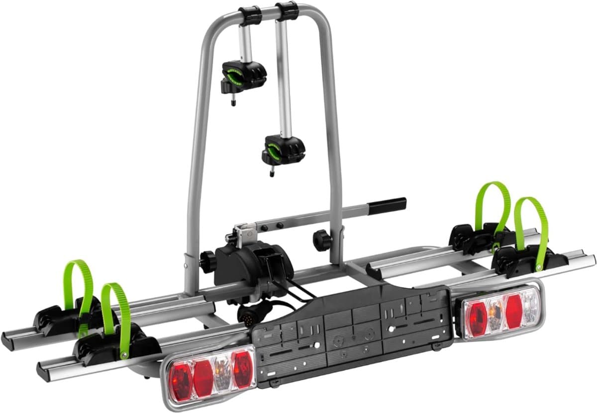 VLSelect® Fietsendrager Electrische Fietsen -Koppelingsfietsendrager - Trekhaak Fietsendrager - 2 Fietsen