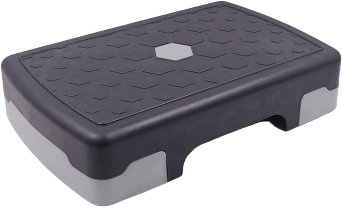 Aerobic Step - Fitness Platform - Thuis Trainen - Verstelbare Hoogte - 45x30x10 cm - Donkergrijs