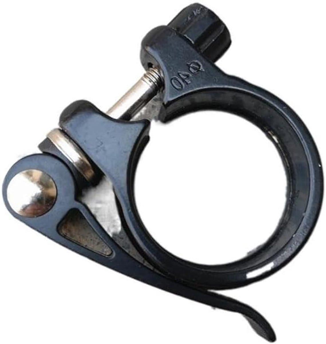 Fietszadelklem - Zadelpenklem - Fietsreparatie - Lichtgewicht aluminium - 40 mm - Zwart