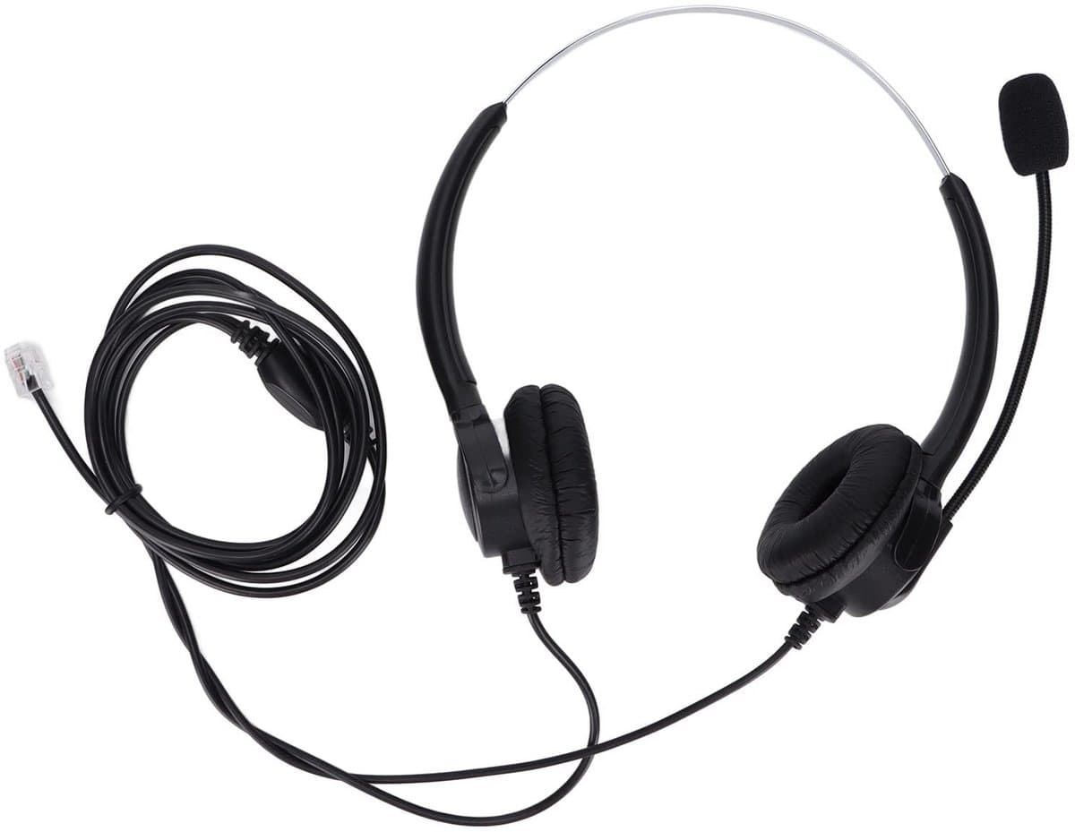 Golden crown - USB-headsets met Microfoon - RJ9 Bedrade Telefoonhoofdtelefoon - Ruisonderdrukking - Geschikt voor Callcenter - Binauraal - Ideaal voor