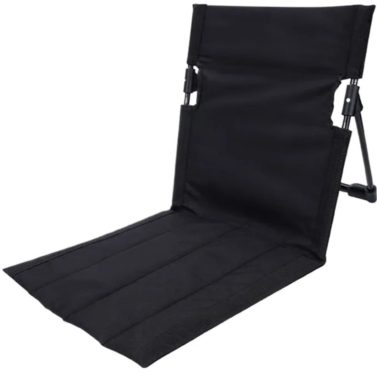 WiseGoods Premium Opvouwbare Campingstoel Zwart - Strandstoel Met Opbergtas - Draagbaar Voor Camping / Strand / Vissen & Picknick