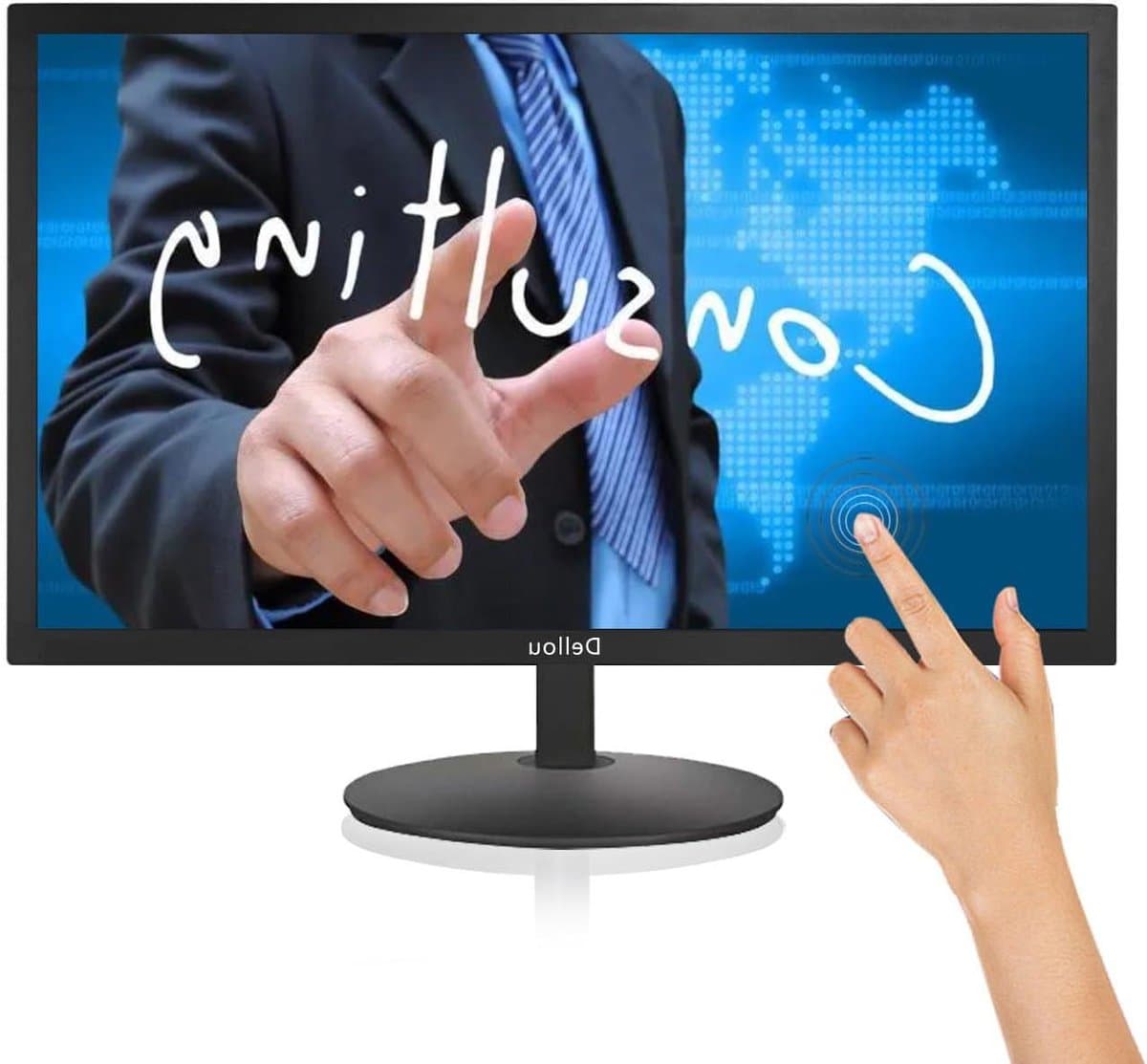 Touchscreen Monitor - Computermonitor LCD - Veiligheid Bewaken - Full HD 1080p - 61 cm - Zwart