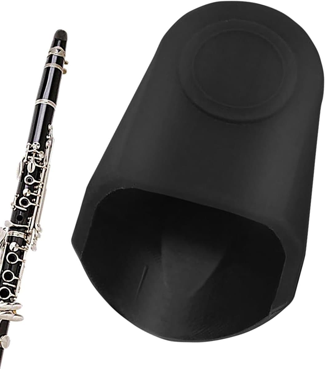Mondstuk Cap - Saxofoon Beschermer - Instrument Onderhoud - Zacht Siliconen Materiaal - 1 Stuk - Zwart