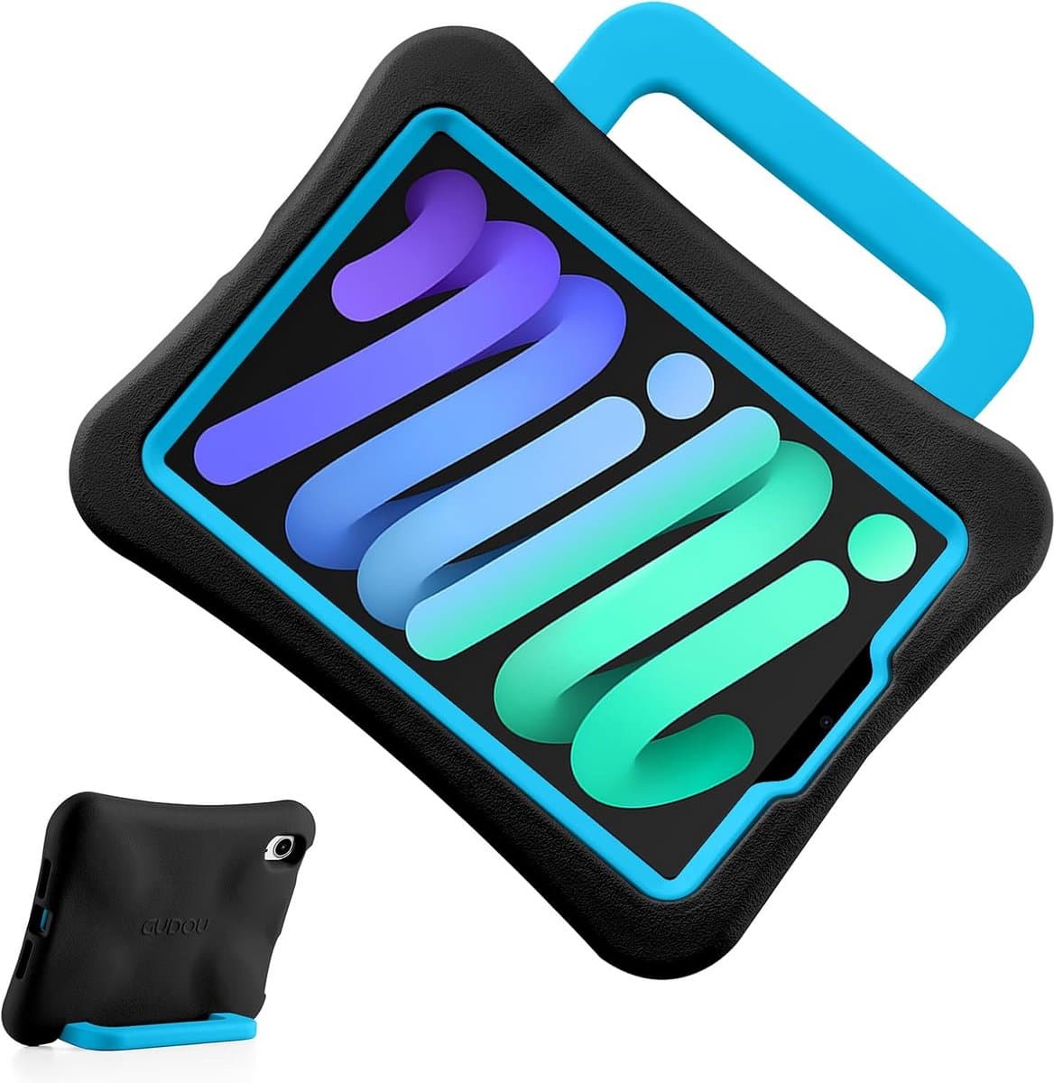 Schokbestendige Kindvriendelijke Hoes voor iPad Mini 7 (2024) en iPad Mini 6 (8.3 inch) met Handvat en Standaard