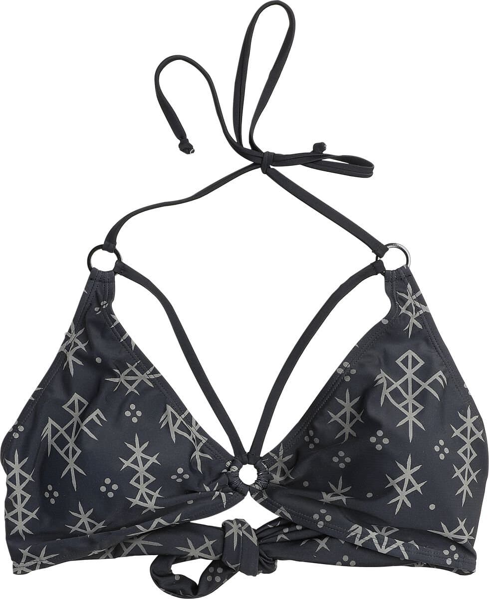 Black Premium by EMP Zwarte bikinitop met print - Dames - L