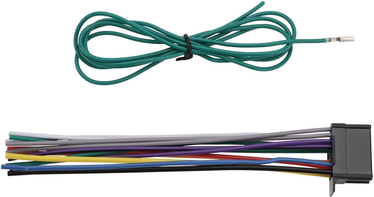 aladdien - 16Pin Auto Stereo Power Speaker Draad Harnas - Geschikt voor Pioneer Radio - 12V - 1m Groene Lijn - 15cm Lengte - Hoogwaardige Connector